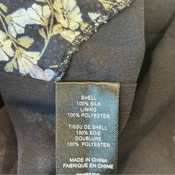 Rebecca Taylor Ava Floral Mini Dress 100% Silk Women's Size 2 Blue Short Sleeve - Picture 5 of 6